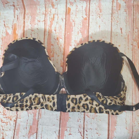 Leopard Print Bra Size 44D Pink K - Picture 3 of 4